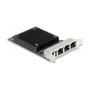 DeLOCK 88601 Tarjeta de red 2,5 Gigabit LAN con 4 puertos RJ45 PCI Express x4