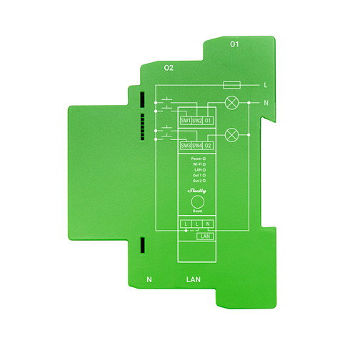 Shelly Pro Dimmer 2PM Regulador de Intensidad para Raíl DIN