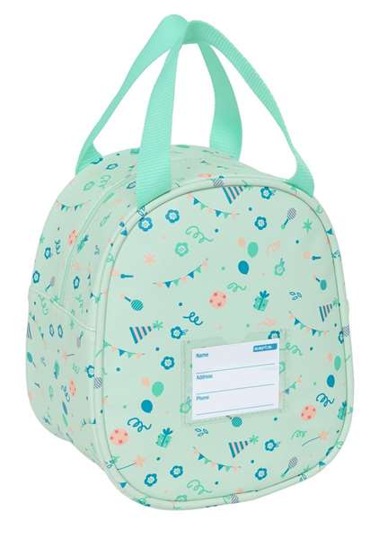 Portameriendas Térmico Safta Fiesta Verde 19 x 22 x 14 cm