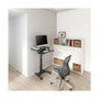 LogiLink Estación de trabajo sit-stand con motor único y bandeja para teclado, negro
