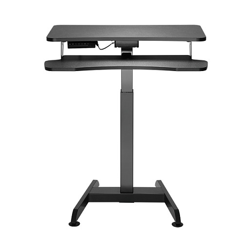 LogiLink Estación de trabajo sit-stand con motor único y bandeja para teclado, negro LogiLink Estación de trabajo sit-stand con motor único y bandeja para teclado, negro