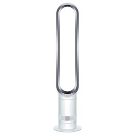 Dyson AM07 Ventilador sin Aspas de Pie para Habitaciones hasta 81 m³, Control Remoto, 10 Velocidades, Plata y Blanco