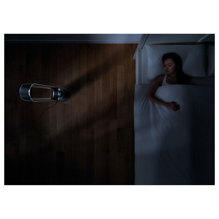 Dyson AM07 Ventilador sin Aspas de Pie para Habitaciones hasta 81 m³, Control Remoto, 10 Velocidades, Plata y Blanco