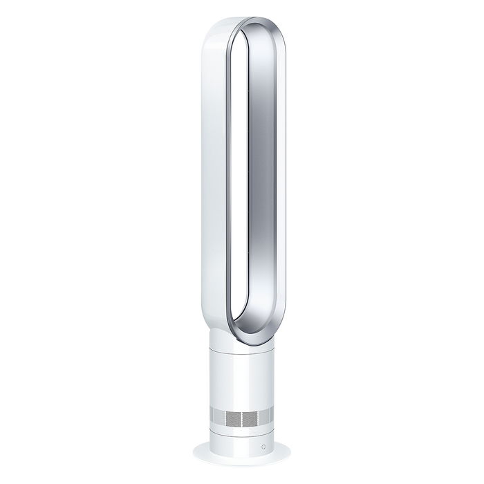 Dyson AM07 Ventilador sin Aspas de Pie para Habitaciones hasta 81 m³, Control Remoto, 10 Velocidades, Plata y Blanco