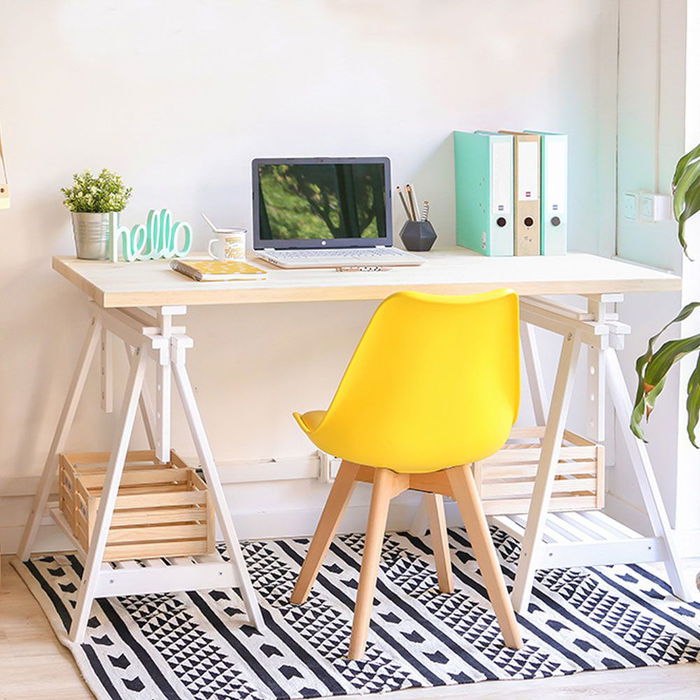 Astigarraga Cab005.58 Caballete Architec Pino Macizo Blanco Regulable 70-101 cm