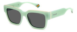 Polaroid PLD-6198-S-X-1EDF2M9 Gafas de sol con cristal gris y detalles verdes