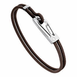 Montblanc MB11694768 Pulsera de Acero Inoxidable para Hombre en Negro