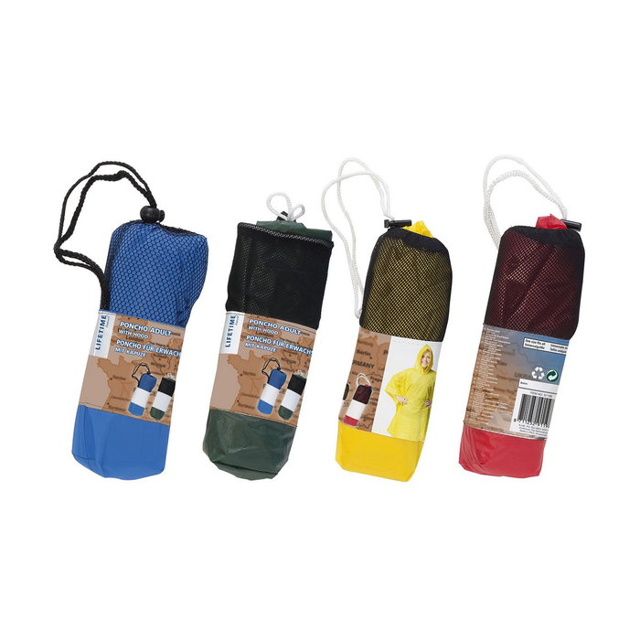 Lifetime Poncho chubasquero reforzado colores surtidos 100 x 130 cm Lifetime Poncho chubasquero reforzado colores surtidos 100 x 130 cm