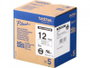 Brother Pack de 5 cintas de etiquetas HGE231V5 de 12 mm x 8 m, blanco/negro