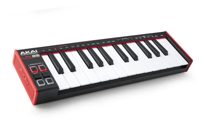 Akaipro LPK25 MKII Teclado Controlador con 25 Miniteclas Sensibles a la Velocidad, Arpegiador, Botones de Función y Software MPC Beats