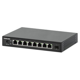 Intellinet 514803 Switch de Red 8 Puertos 2.5G Ethernet RJ45 + 1 SFP+ 10G No Administrado (Unmanaged), Metal, Negro, 60 Gbps