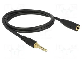 DeLOCK 85578 Cable de extensión de audio 3,5 mm macho a hembra 2 m