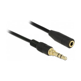 DeLOCK Cable de extensión de audio 85578 3,5 mm Macho a Hembra 2 m Negro