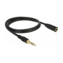 DeLOCK Cable de extensión de audio 85578 3,5 mm Macho a Hembra 2 m Negro