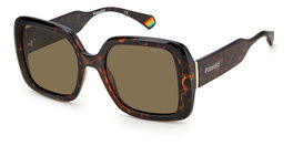 Polaroid PLD-6168-S-086F4SP Gafas de sol para mujer con cristal marrón
