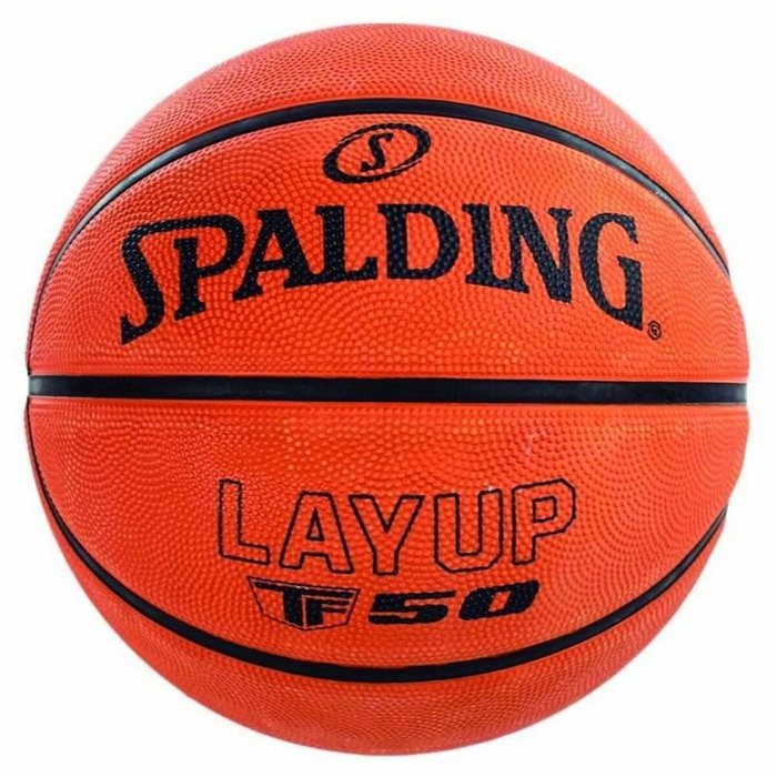 Balón de Baloncesto Spalding Layup TF-50 Multicolor 5 Caucho Balón de Baloncesto Spalding Layup TF-50 Multicolor 5 Caucho