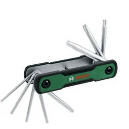 Bosch BOS4059952735153 Juego de Llaves Torx Plegables 8 en 1, Herramienta Multiusos