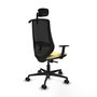 PIQUERAS Y CRESPO Silla de oficina Mardos con mecanismo Sincro, Crema y Negro