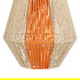 Farol Portavelas Crema-Naranja 31,50 X 31,50 X 39 cm