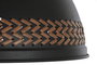 DKD Home Decor Lámpara de Techo de Metal y PU 39x39x22 cm Surtido de 2 Unidades