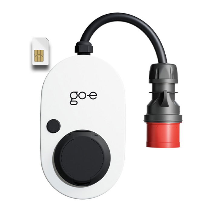 go-e Charger Gemini flex 2.0, Mobile Ladestation 22 kW (32A 3-phasig) mit 4G/LTE, Farbe weiss/schwarz