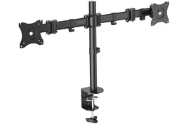 Digitus Soporte Dual para Monitores de hasta 27 pulgadas, Negro