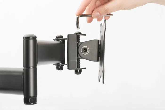 Digitus DA-90349 Soporte de Mesa para 2 Pantallas hasta 27", 16 kg, VESA 100x100/75x75 mm, Negro - Certificado Ergonómico IGR