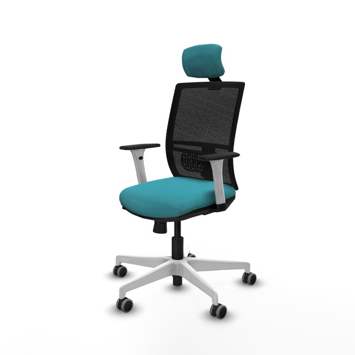 PIQUERAS Y CRESPO Silla de oficina Yunquera Turquesa y Negro PIQUERAS Y CRESPO Silla de oficina Yunquera Turquesa y Negro