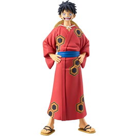 BANPRESTO Figura Monkey D Luffy Yukata Wanokuni The Grandline Series One Piece 16cm