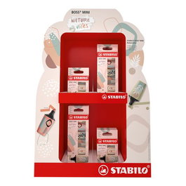 Marcador Fluor Stabilo Boss Mini Naturevibes 07 Expositor De 16 8 X Estuche De 3 8 X Estuche De 6