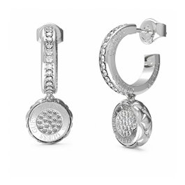 Guess Pendientes JUBE04596JWRHT-U Gris de Acero Inoxidable