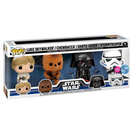 FUNKO Blister 4 figuras POP Star Wars New Classics Exclusive