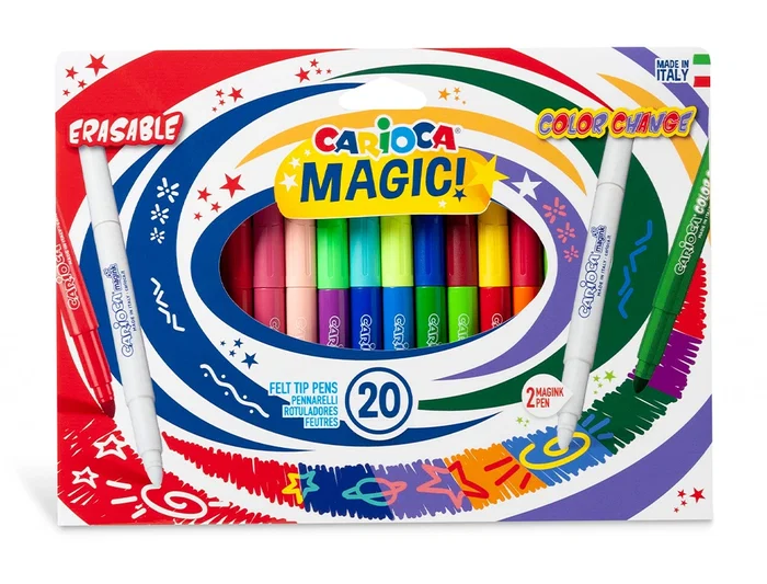 Carioca Rotulador Magic Borrable Caja 20 Unidades Colores Surtidos Punta Gruesa Carioca Rotulador Magic Borrable Caja 20 Unidades Colores Surtidos Punta Gruesa