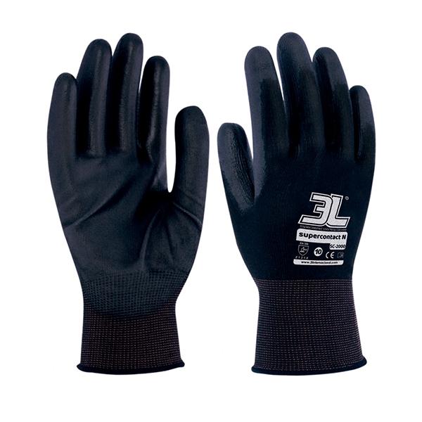 Varios 3L Guantes Supercontact N Negro Talla 10 Varios 3L Guantes Supercontact N Negro Talla 10