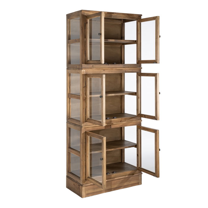 Vitrina Madera Reciclada Salón 80 X 40 X 201,50 cm