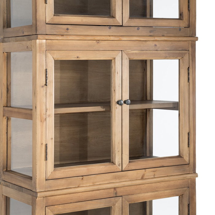 Vitrina Madera Reciclada Salón 80 X 40 X 201,50 cm