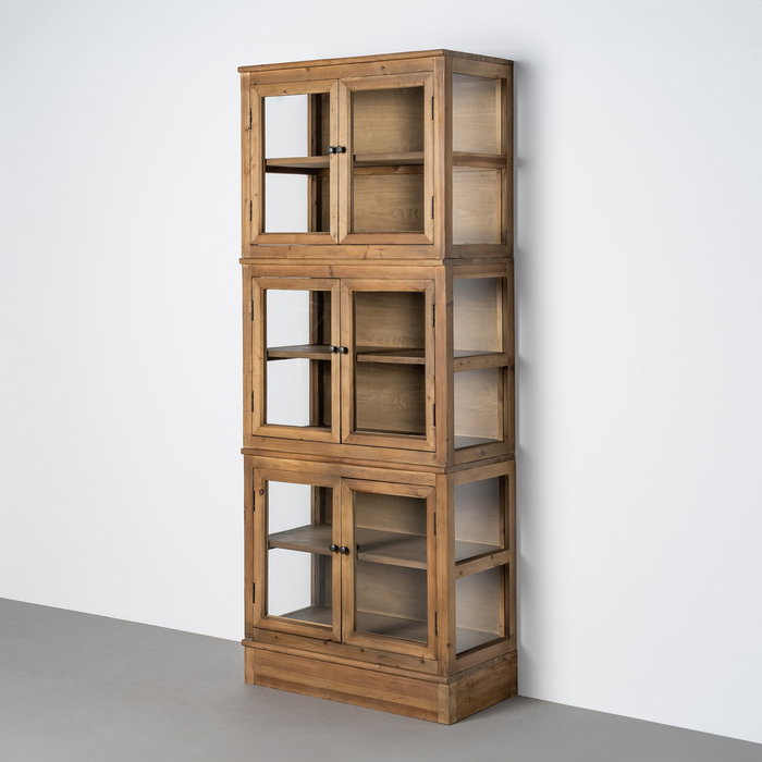 Vitrina Madera Reciclada Salón 80 X 40 X 201,50 cm