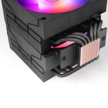 Mars Gaming MCPU-X26 Disipador CPU Dual Tower con 2 Ventiladores ARGB Infinity Mirror, 6 Heatpipes HCT, Hasta 350W TDP, Compatible con Intel LGA 1851/1700 y AMD AM5/AM4