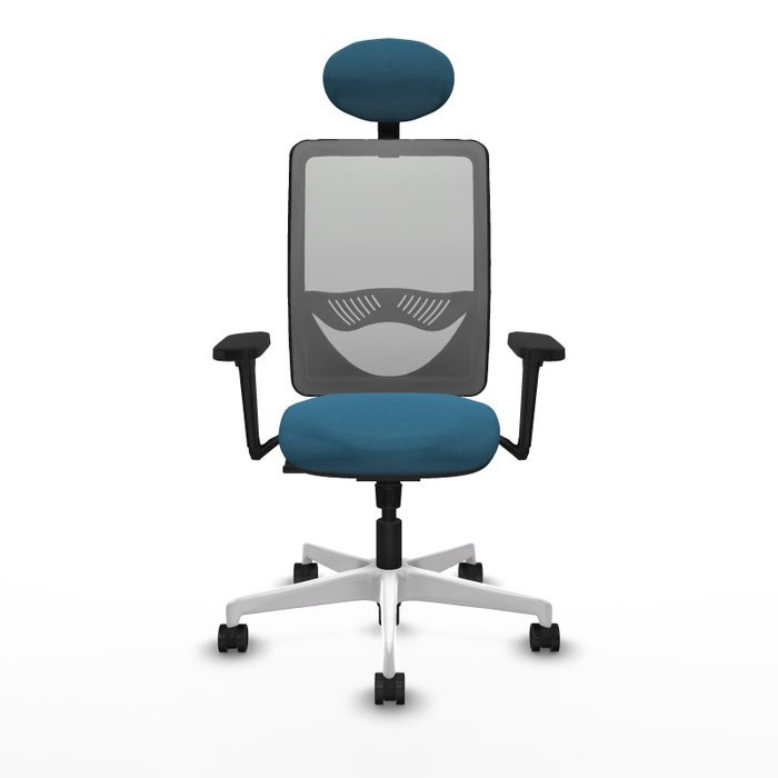 PIQUERAS Y CRESPO Silla de oficina Zulema con Mecanismo Sincro, Verde Petróleo y Gris PIQUERAS Y CRESPO Silla de oficina Zulema con Mecanismo Sincro, Verde Petróleo y Gris