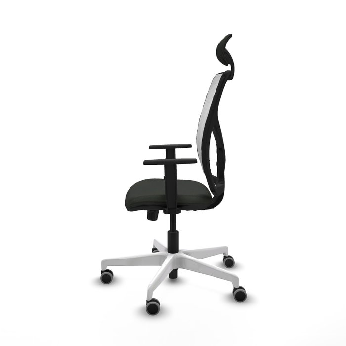 PIQUERAS Y CRESPO Silla de oficina Motilla con mecanismo Sincro, Negro/Blanco PIQUERAS Y CRESPO Silla de oficina Motilla con mecanismo Sincro, Negro/Blanco