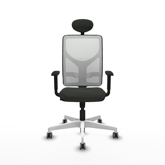 PIQUERAS Y CRESPO Silla de oficina Motilla con mecanismo Sincro, Negro/Blanco PIQUERAS Y CRESPO Silla de oficina Motilla con mecanismo Sincro, Negro/Blanco