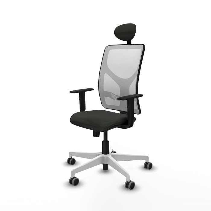 PIQUERAS Y CRESPO Silla de oficina Motilla con mecanismo Sincro, Negro/Blanco PIQUERAS Y CRESPO Silla de oficina Motilla con mecanismo Sincro, Negro/Blanco