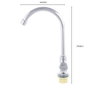 Grifo de Lavabo Bimando de Estilo Clásico Cromado con Caño Alto
