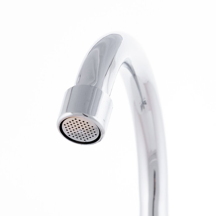 Grifo de Lavabo Bimando de Estilo Clásico Cromado con Caño Alto Grifo de Lavabo Bimando de Estilo Clásico Cromado con Caño Alto
