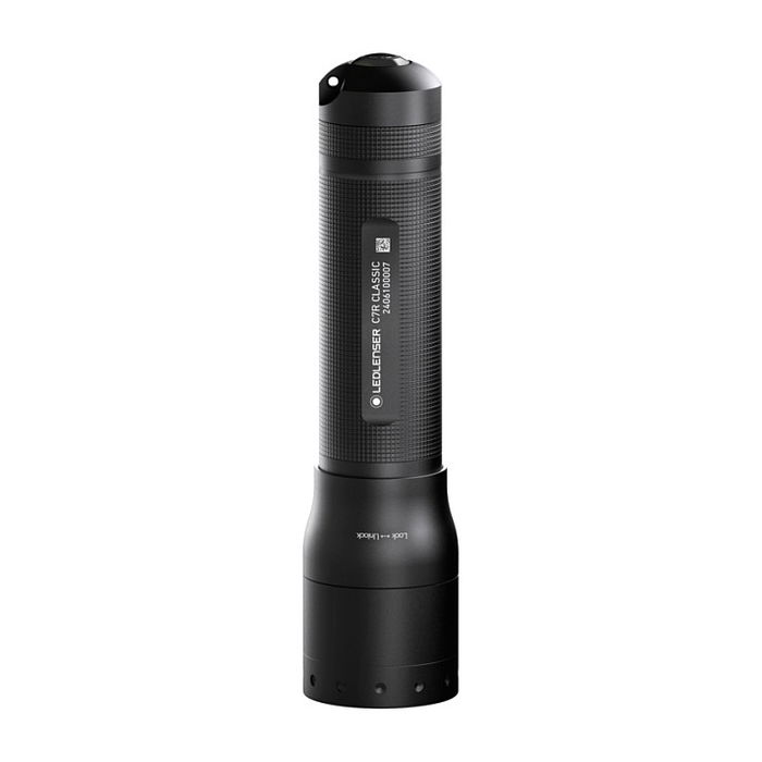 Ledlenser Linterna Recargable LED C7R Classic 503150, 1000 Lúmenes, Negro Aluminio, IP54, Autonomía 40h