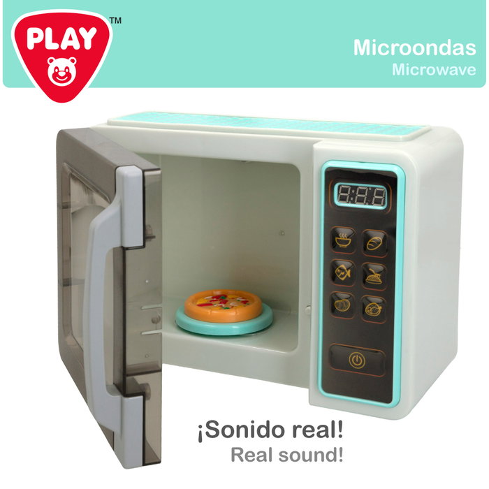 PLAY Microondas de juguete con luz y sonido