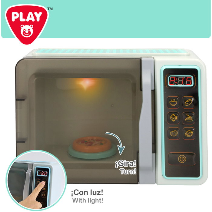 PLAY Microondas de juguete con luz y sonido