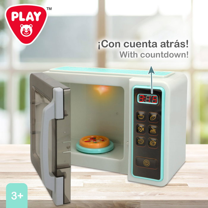 PLAY Microondas de juguete con luz y sonido