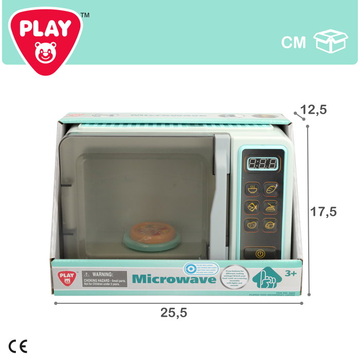 PLAY Microondas de juguete con luz y sonido