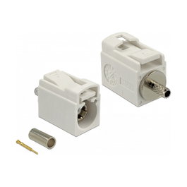DeLOCK FAKRA B Buchse 21 mm (kurz) zum Crimpen